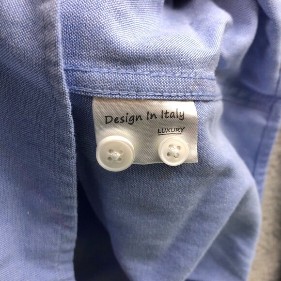 Oxford Men's Button-Down Shirt Size XL Blue Normcore - Picture 9 of 13